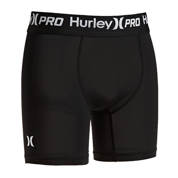 Shop Hurley Mens Underwear Black Size XL Nike Dri-FIT Baselayer Boxer ...