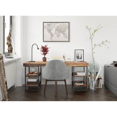 Kate and Laurel Sylvie World Map Canvas by The Creative Bunch Studio