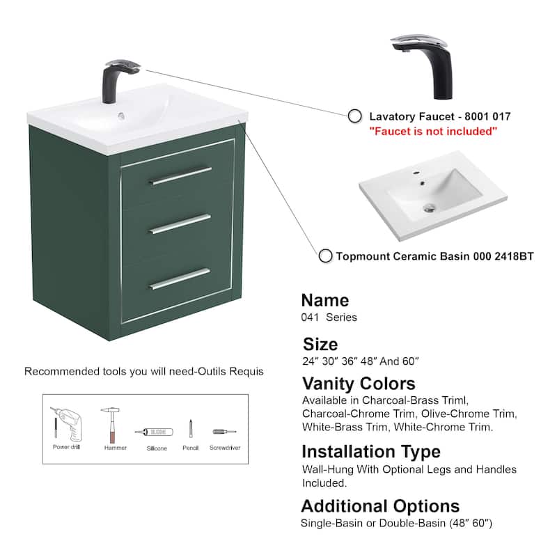 LaLa 24" Single Vanity Set