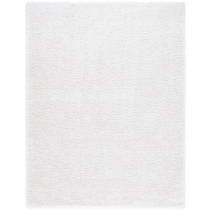 SAFAVIEH Cloud Shag Hasnaa Modern Abstract 2-inch Thick Rug - 9' x 12' - White