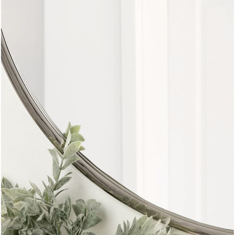 Kate and Laurel Rowla Round Wall Mirror