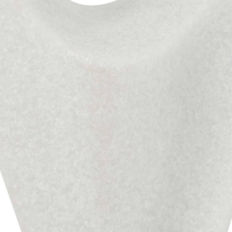 Uttermost Fluid Drop White Stone Sculpture - 5.00 W x 24.25" H x 5.00" D