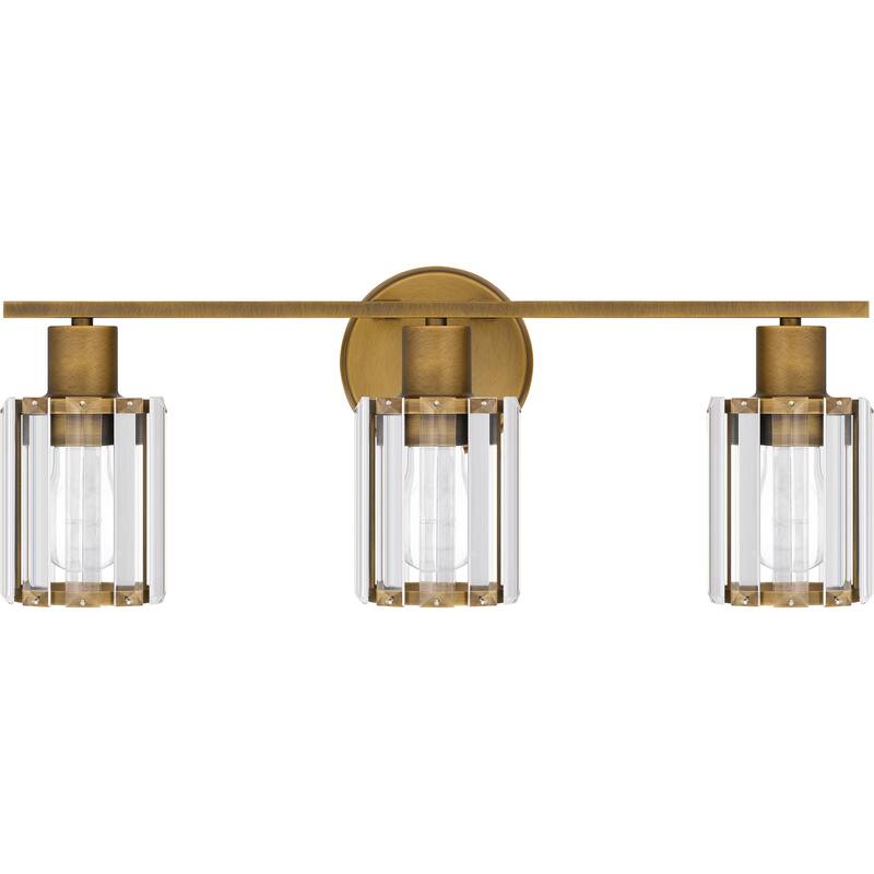 Bellevue QZBF21744 Gisele 3 Light 21" Wide Vanity Light with Crystal