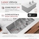 preview thumbnail 23 of 29, Versa36 Undermount 36" Double-bowl Workstation Kitchen Sink - 36" x 19" x 10"