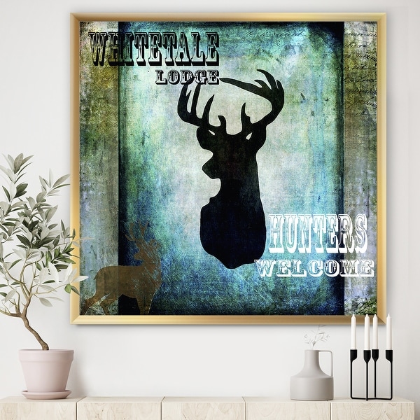 Designart 'Lodge Whitetale Lodge' Cottage Framed Art Print. Opens flyout.