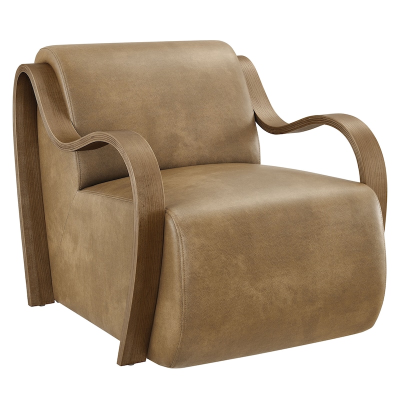 Atrium Vegan Leather Accent Armchair