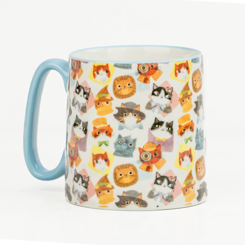 10 Strawberry Street Bella Animal Mugs, Set of 4