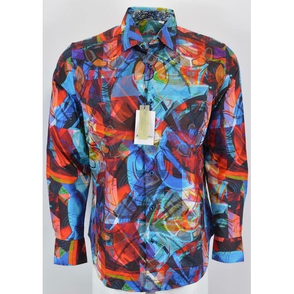 Robert Graham COOK Embroidered Kaleidoscope Sports Shirt. Opens flyout.