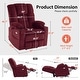 preview thumbnail 37 of 38, MCombo Large Dual Motor Power Lift Recliner Chair with Massage and Dual Heating for Big and Tall Elderly People, Fabric 7634