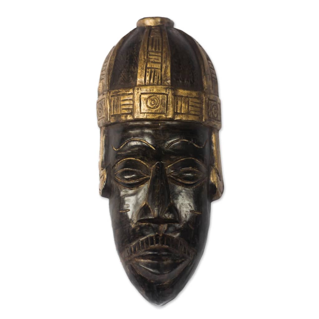 Novica Handmade Brantihene Face African Wood Mask