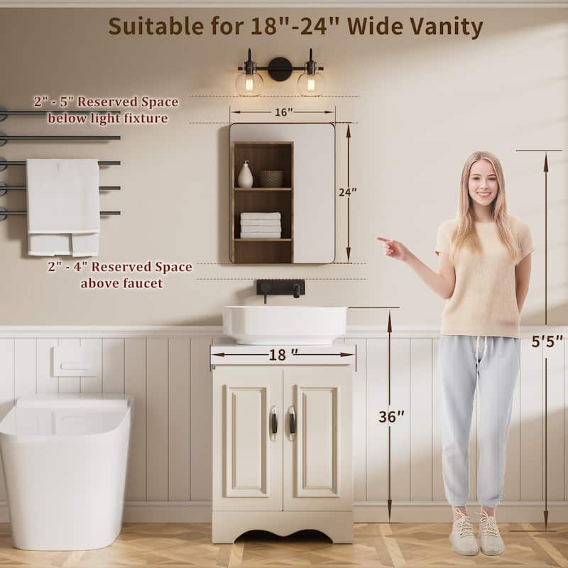 Modern Rounded Rectangle Stainless Steel Frame Wall Mirror