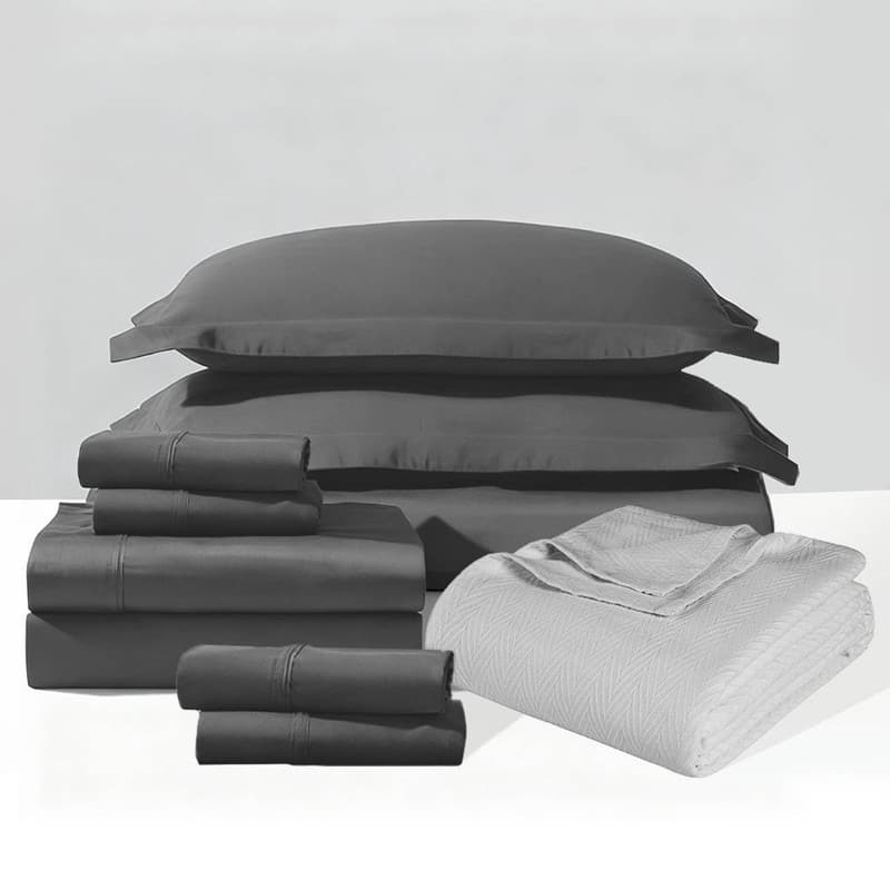 Superior LUX 10 PC Egyptian Cotton Premium Bundle