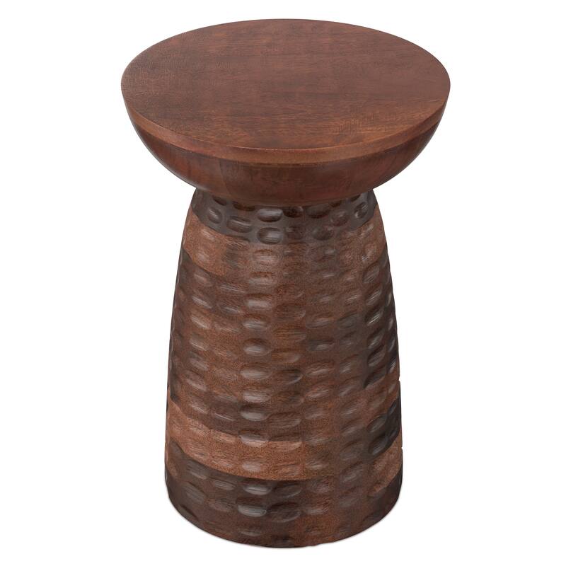 WYNDENHALL Willis 13" Wide Solid Wood Contemporary Accent Table & Fully Assembled - 12.6" D x 12.6" W x 17.7" H