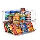 preview thumbnail 1 of 22, Sorbus Stackable Storage Bins Acrylic Open Front Clear Stackable Storage Bins for Pantry Kitchen (Large)