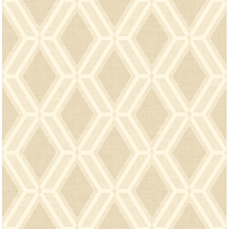 Advantage Mersenne Beige Geometric Wallpaper