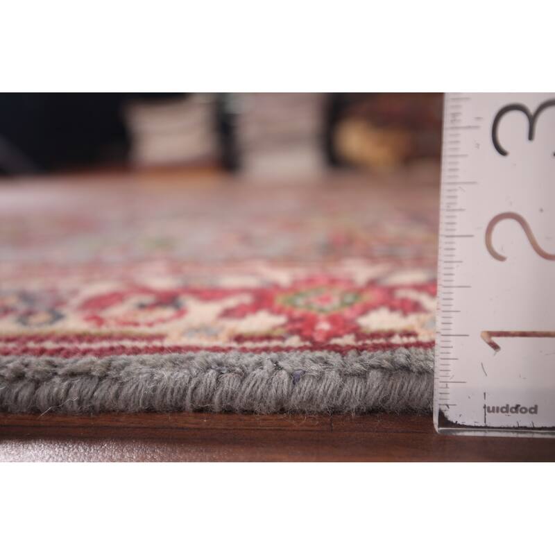 Geometric Heriz Serapi Accent Rug Hand-Knotted Wool Carpet - 2'7"x 6'2"