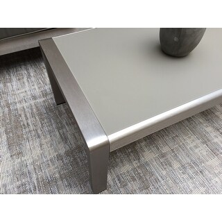 Cape Coral Outdoor Aluminum Coffee Table by Christopher Knight Home