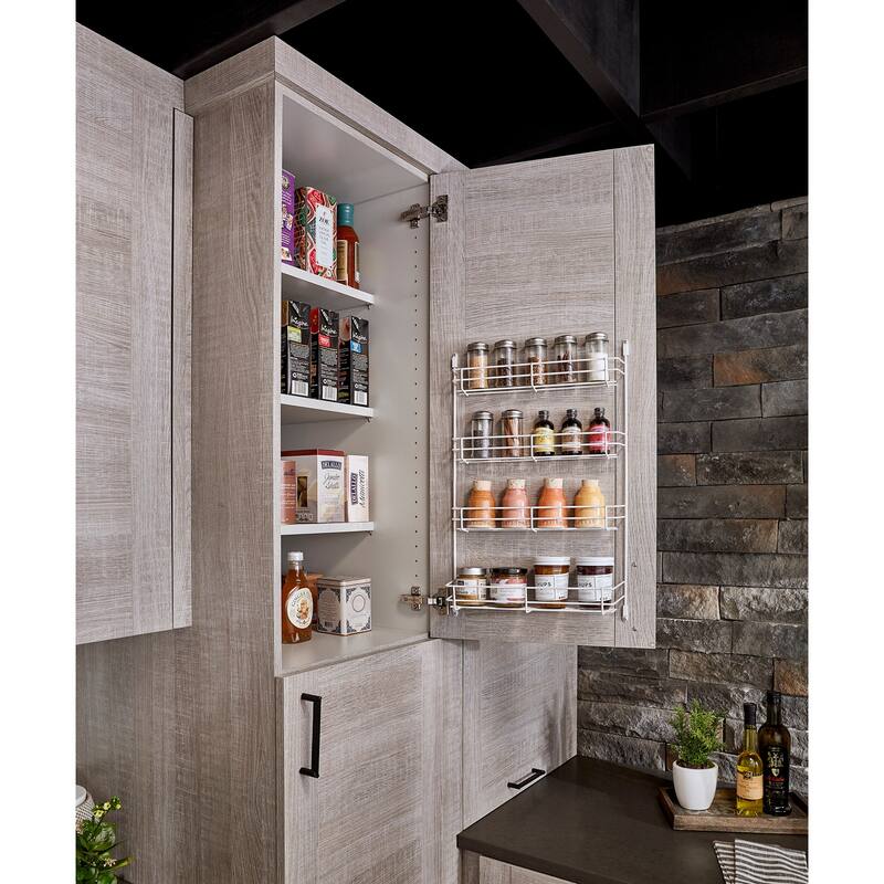 Rev-A-Shelf 565 Series 10 Inch Cabinet Door 4 Shelf Spice Rack