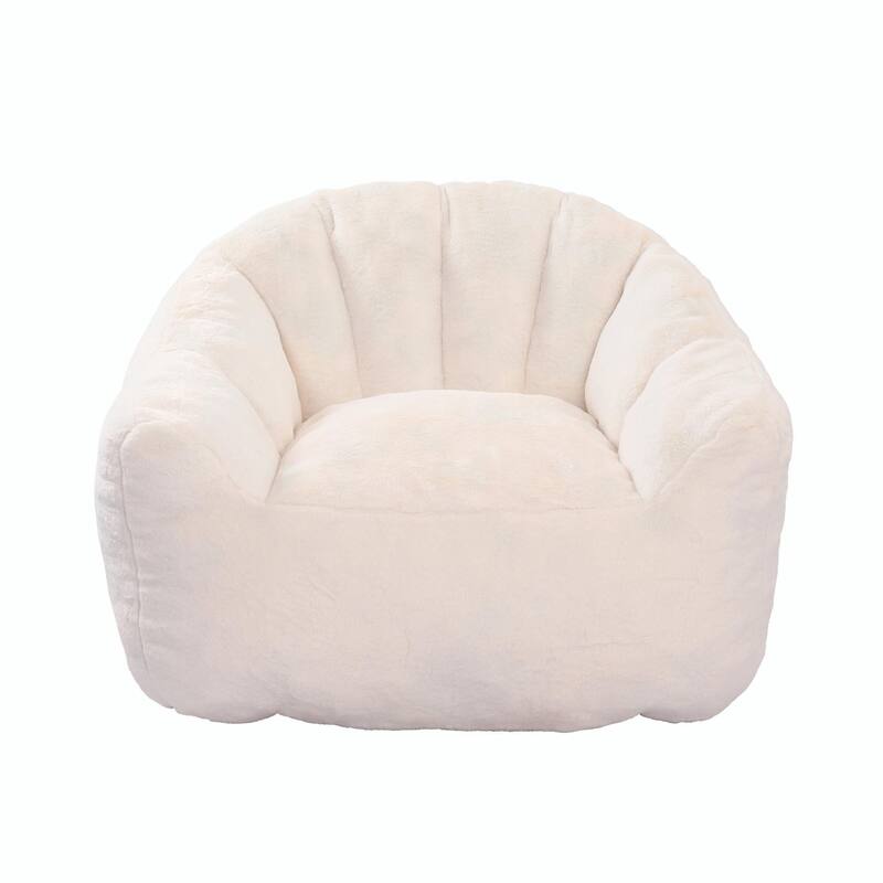 Bean Bag Chair, Bean Bag Sofa Chair with Armrests, Stuffed High-Density Foam