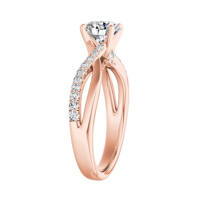 Auriya 14k Gold 1ctw Moissanite Engagement Ring
