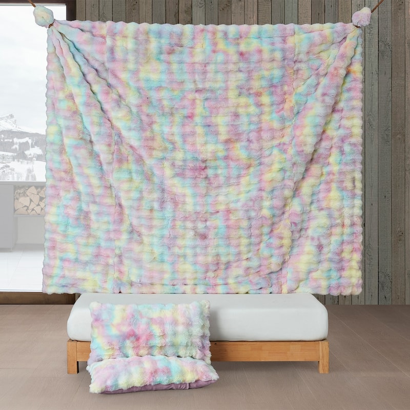 Sherbert Scoops - Coma Inducer® Oversized Comforter Set - Rainbow Sprinkles