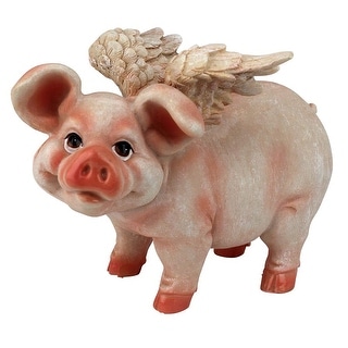 Design Toscano Flying Pig Statue Standing