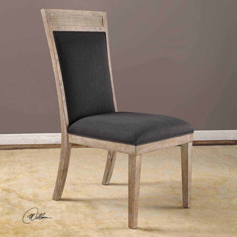 41" encore dark gray armless chair