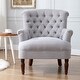 preview thumbnail 6 of 28, Corvus Sidmouth Tufted Fabric Oversized Club Chair