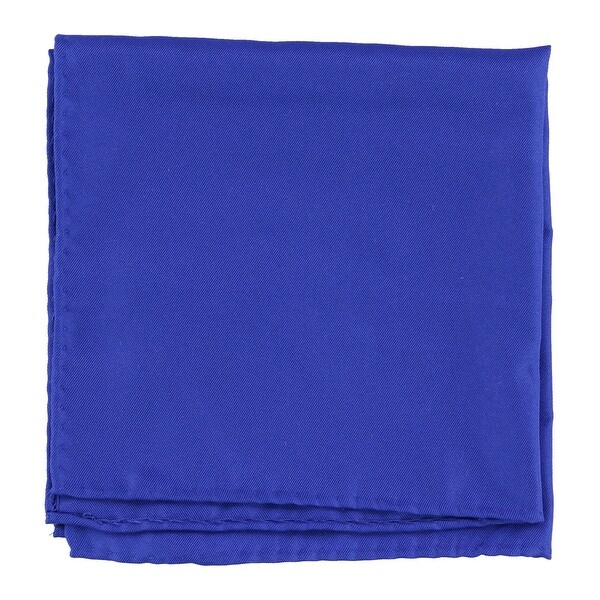 Countess Mara Mens Smooth Pocket Square, Blue, OS - Overstock - 29444902