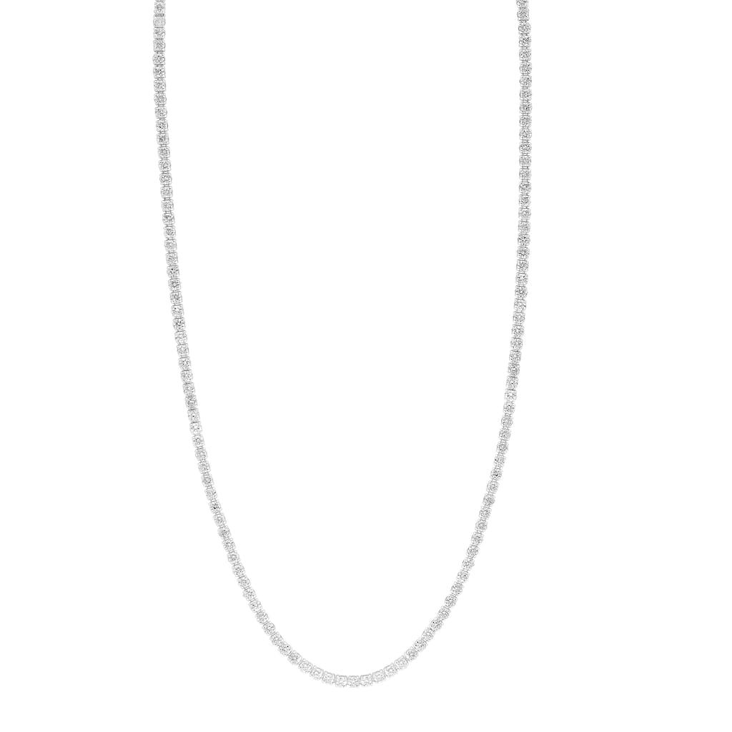 Effy Women's 14K White Gold Diamond Tennis Necklace