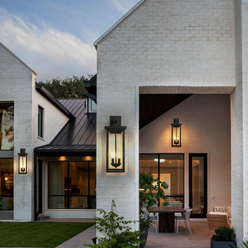 Outdoor Dusk to Dawn Wall Lantern Sconce Light