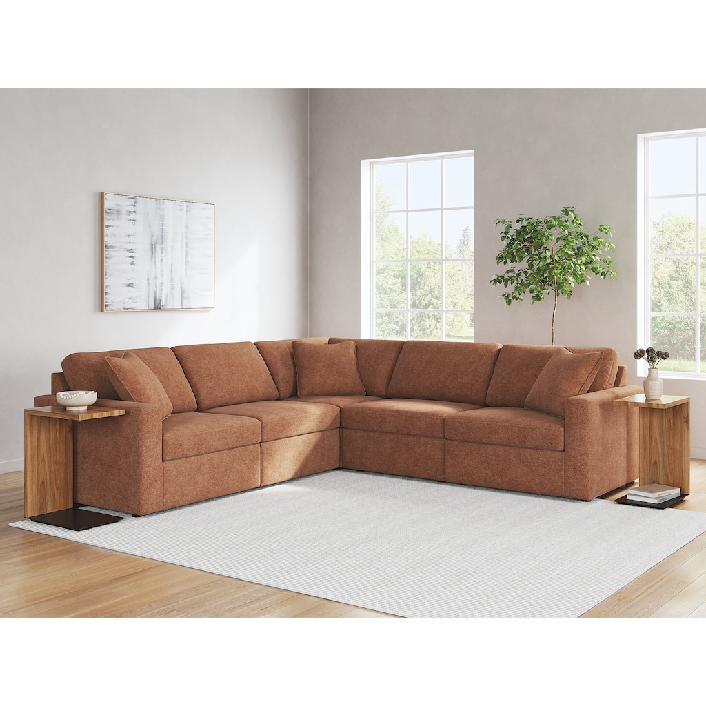 Signature Design by Ashley Modmax 5-Piece Sectional - 107"W x 107"D x 36"H