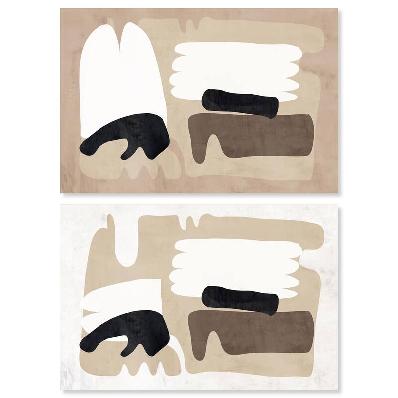 Sandera Set Canvas Set of 2 by Art Remedy, Gallery Wrapped - 24" x 16"