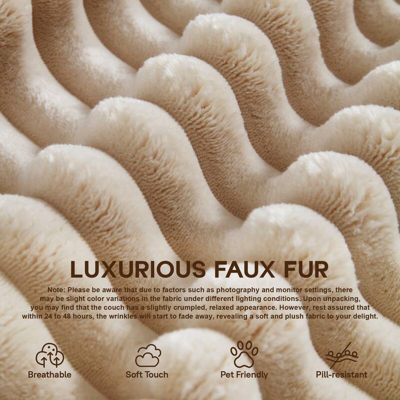 OVIOS All-Foam Cloud L-Shaped Lounger Sofa​ ​​With Ottoman​