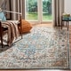 preview thumbnail 14 of 18, SAFAVIEH Madison Sabire Boho Medallion Distressed Rug - Grey/Light Blue - 5' 3" x 7' 6"