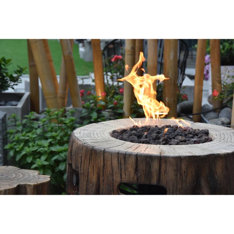 Mansfield Redwood Concrete Fire Column by Modeno - OFG308