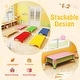 preview thumbnail 19 of 20, Costway 6 Pack Stackable Daycare Cots with Easy Lift Corners - See Details