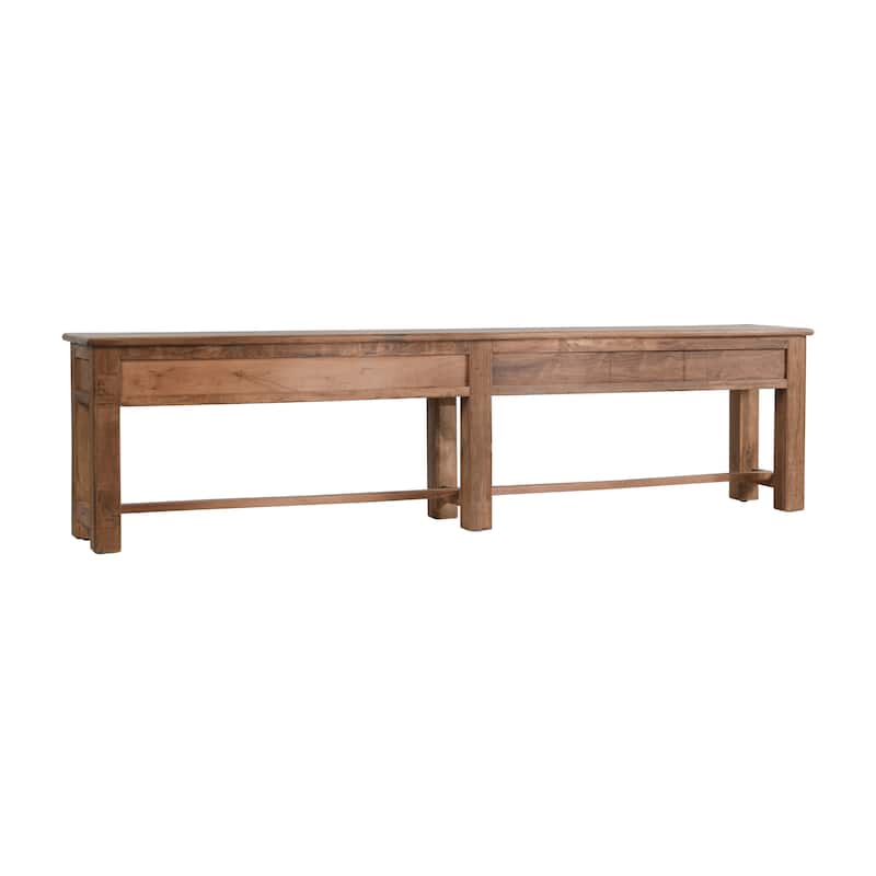 Classic Home Ezra Reclaimed Wood 6Dwr Console Table Natural