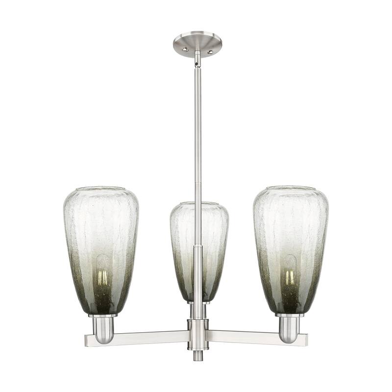 Innovations Lighting Downtown Urban - Brookhaven Almond - 3 Light 18" Stem Hung Chandelier