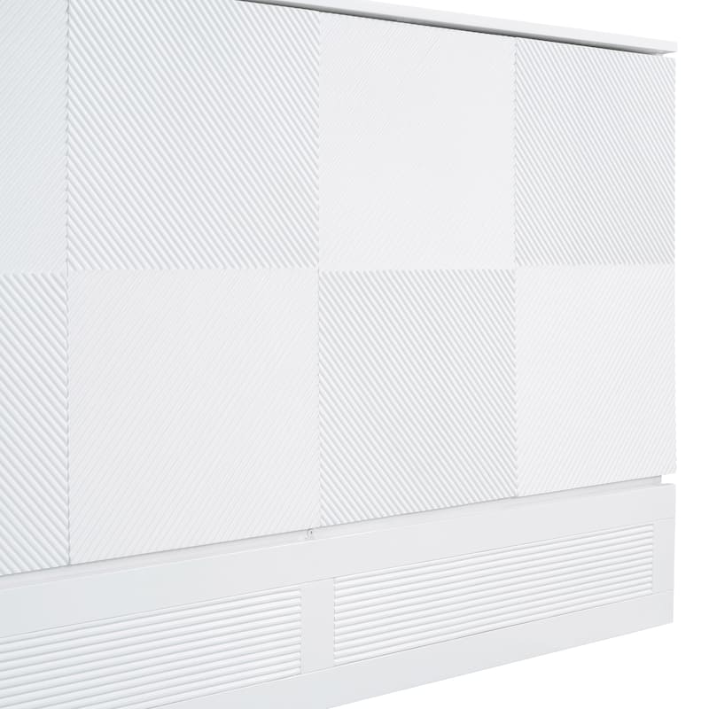 Modern Murphy Bed Wall Bed with Drawer, Sockets and USB Ports