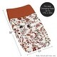 preview thumbnail 5 of 4, Sweet Jojo Designs Ivory and Orange Boho Vintage Floral Girl Changing Pad Cover Bohemian Rust Botanical Leaf Flower Green Fringe
