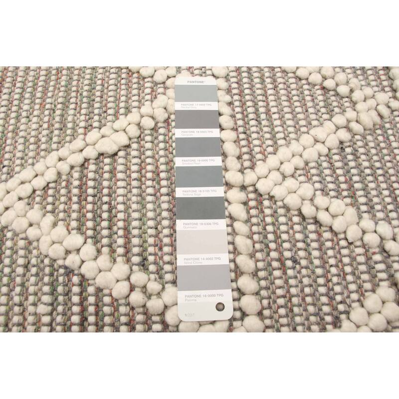 ECARPETGALLERY Braid weave Sienna Cream Wool Rug - 5'11 x 8'11