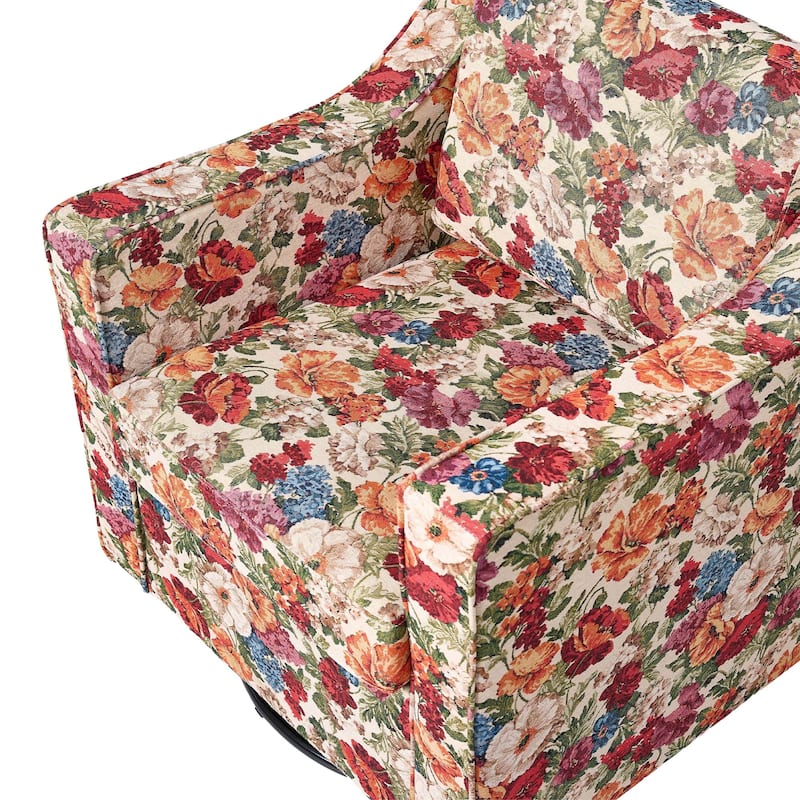 Modern Swivel Upholstered Armchair Accent chair Set of 2