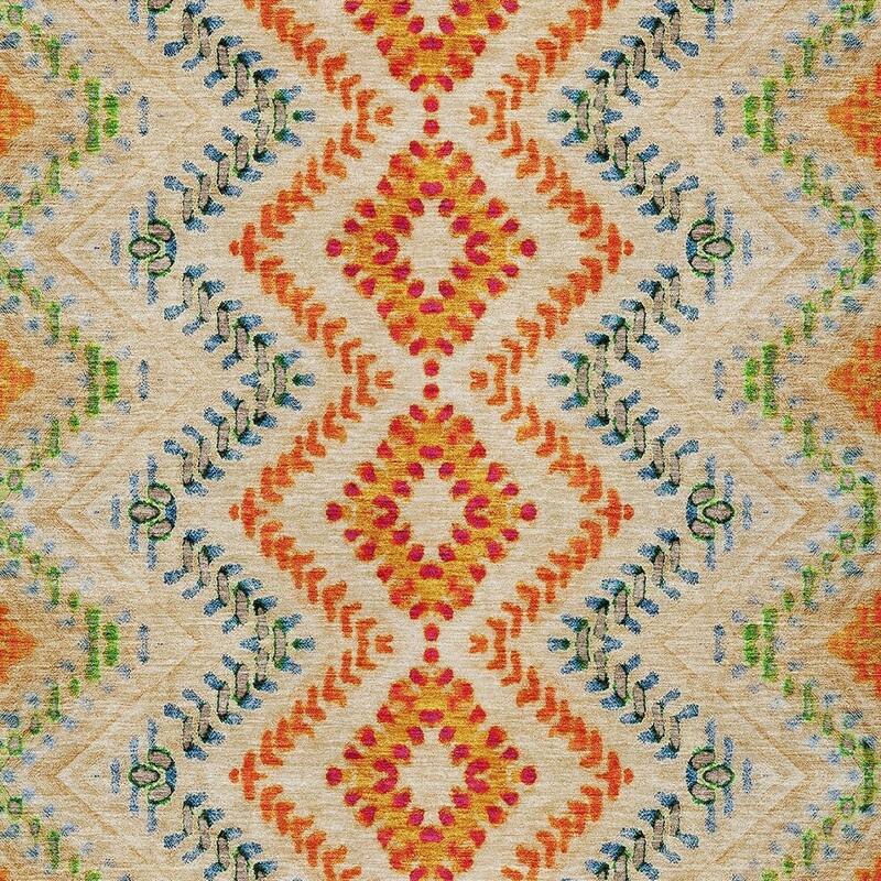 HomeRoots Geometric Transitional Rectangle Outdoor Rug