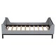 preview thumbnail 18 of 30, Twin Bed with Headboard Safeguards and Built-in Bed-end Book Storage Rack