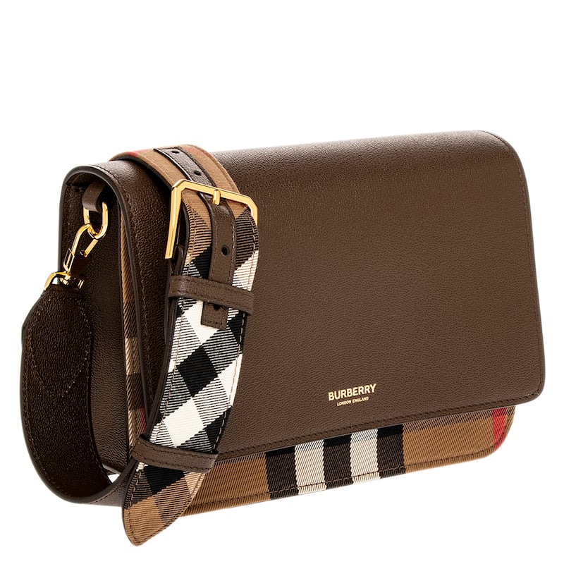 Burberry Mackford Check and Crossbody Bag
