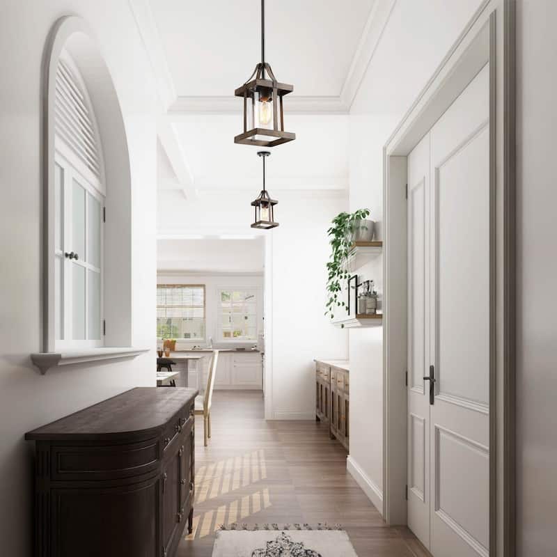 The Gray Barn Modern Farmhouse 1-Light Mini Pendant Light for Kitchen Island