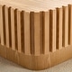 preview thumbnail 18 of 18, Modern Handcraft Drum Square Wooden Coffee Table