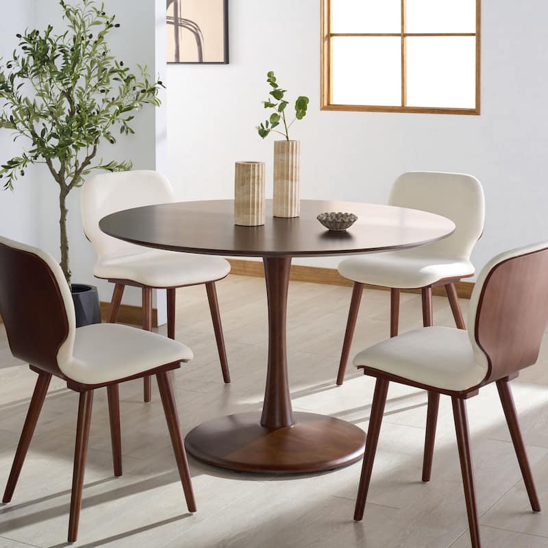 SAFAVIEH Couture Lisette Round Pedastal Base Dining Table - 47"W x 47"D x 30"H