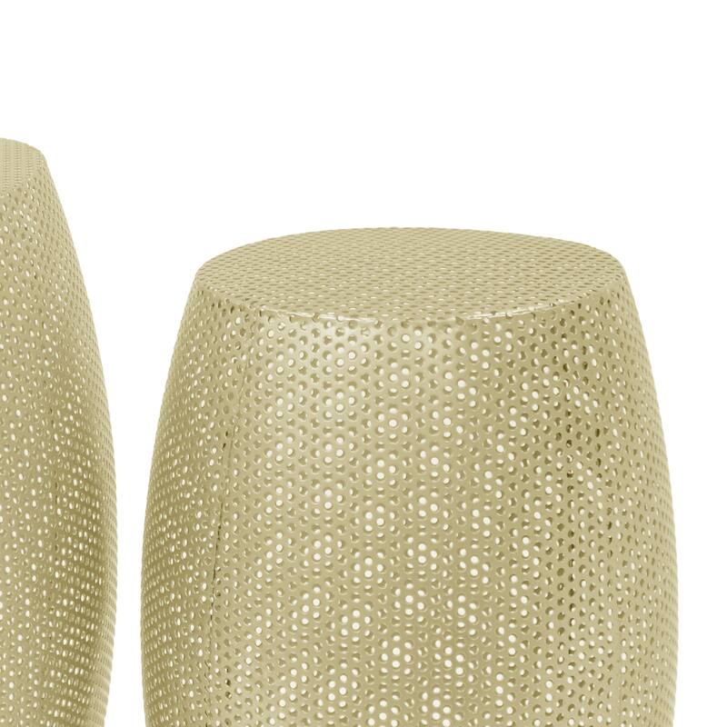 Round Metal Hollow Side table Set